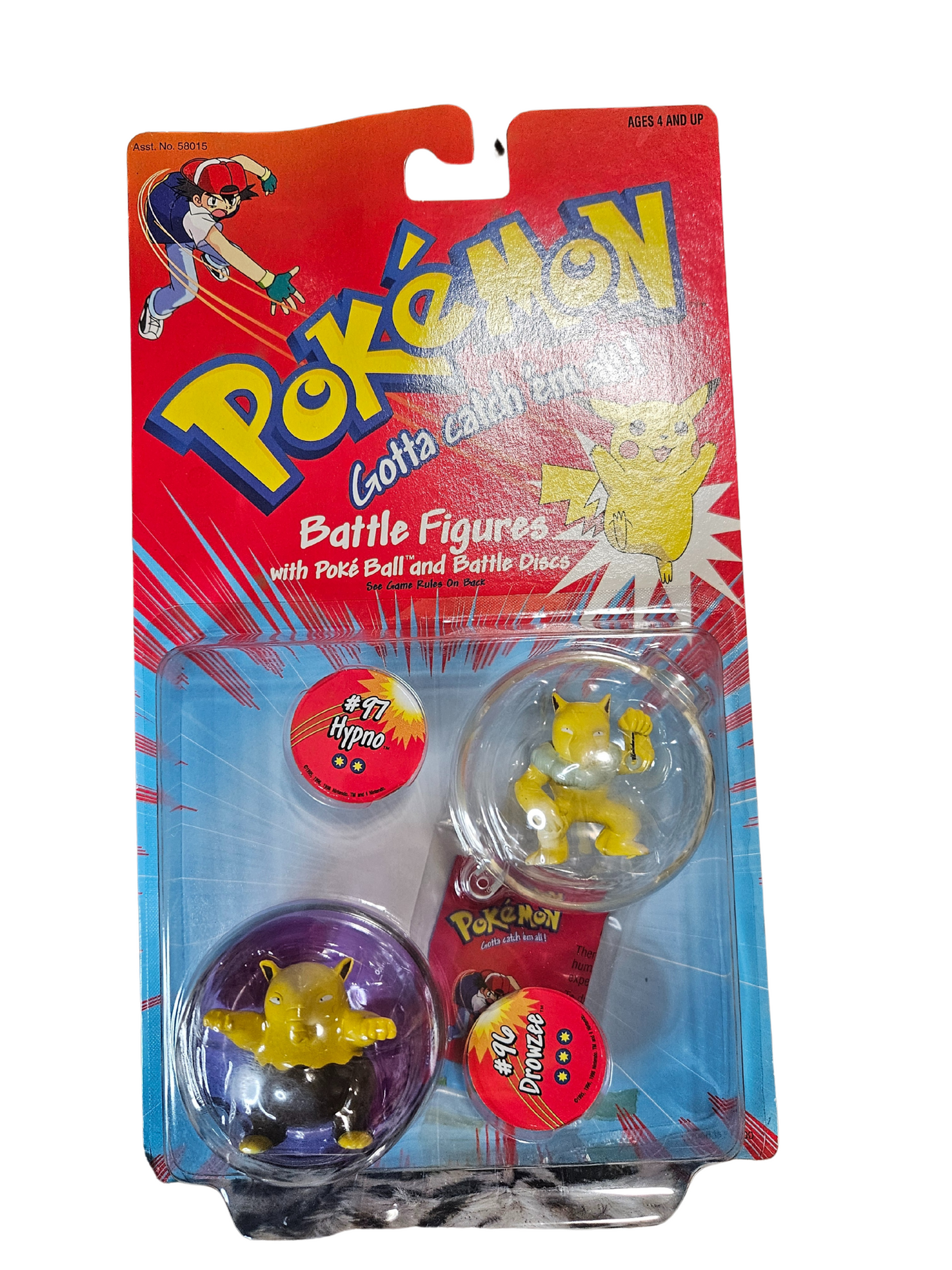 1998 Hasbro Pokemon Gotta Catch Em All Battle Figures (Drowzee & Hypno)