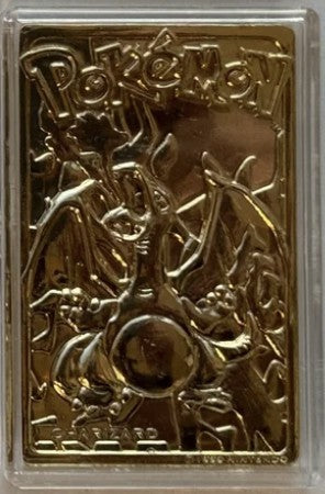Pokemon 23k Burger King Gold Plated Trading Card, Sealed Poke Ball - Charizard (Blue Box version)
