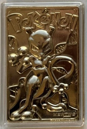 Pokemon 23k Burger King Gold Plated Trading Card, Sealed Poke Ball - Mewtwo (Blue Box version)