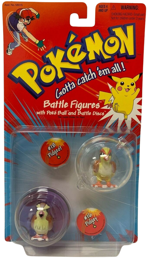 1998 Hasbro Pokemon Gotta Catch Em All Battle Figures (Pidgey & Pidgeot)