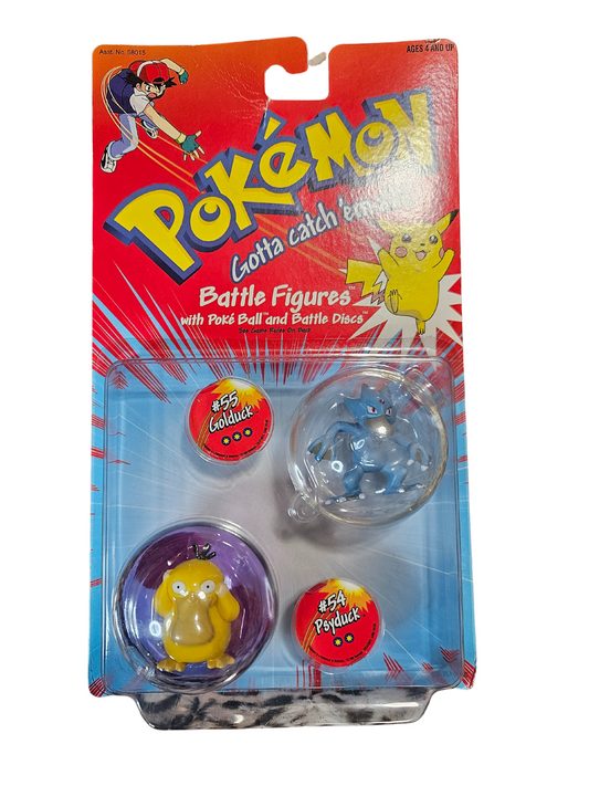 1998 Hasbro Pokemon Gotta Catch Em All Battle Figures (Psyduck & Golduck)