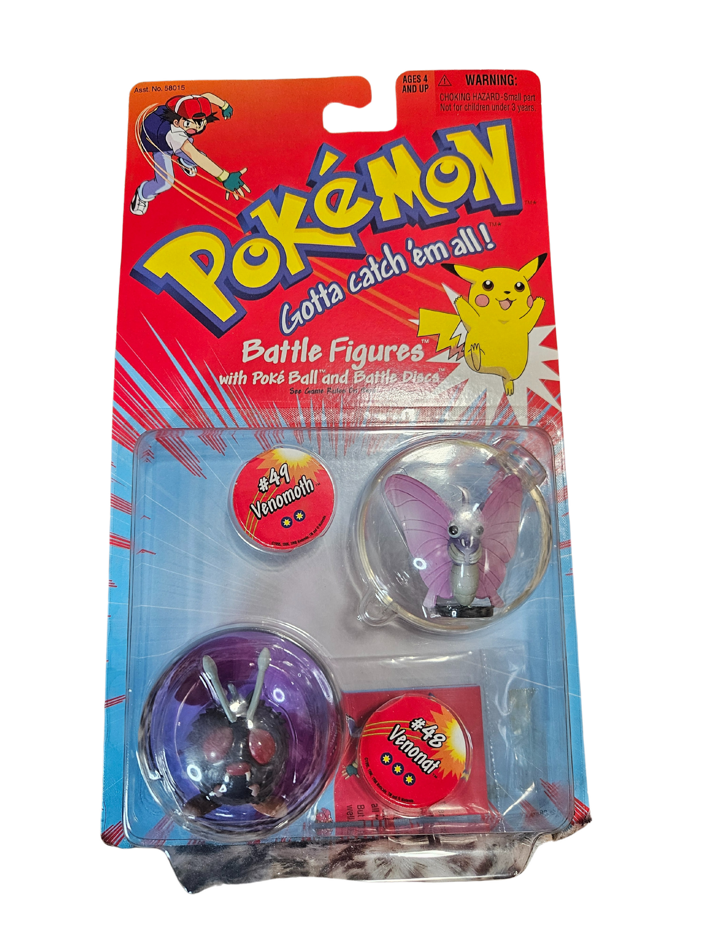 1998 Hasbro Pokemon Gotta Catch Em All Battle Figures (Venonat & Venomoth)